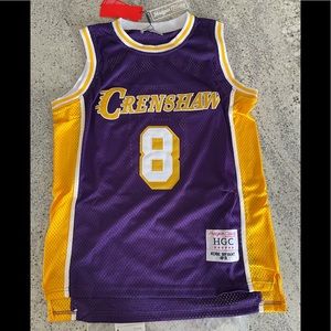 Kobe Bryant Crenshaw basketball jersey new with tags by Headgear. Adult S. NWT.